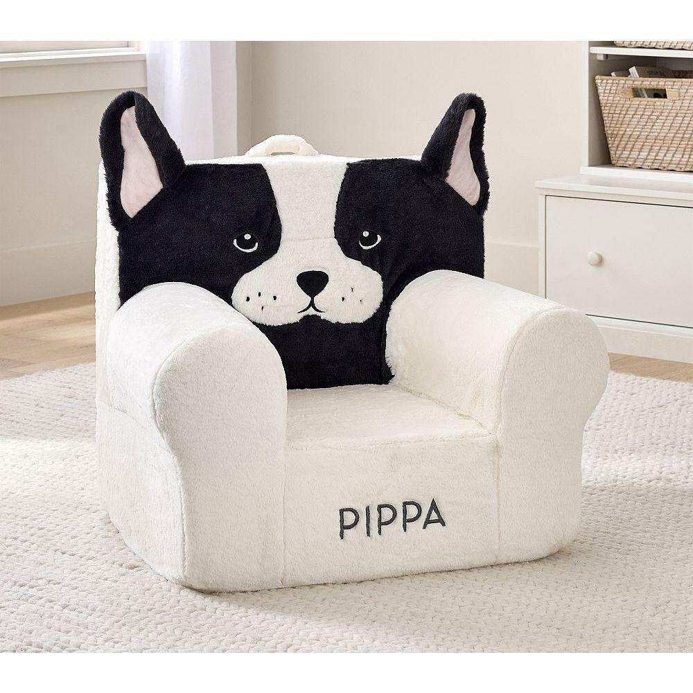 Pottery Barn Kids Anywhere Chair Cozy Critter Pippa Frenchie Slipcover Only
